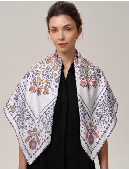 Картинка Шовкова хустина «Слобожанщина. Ранкова роса»